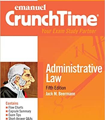 خرید و دانلود نسخه کامل کتاب Emanuel CrunchTime for Administrative Law (Emanuel CrunchTime Series) (5th Edition) –  +  pdf