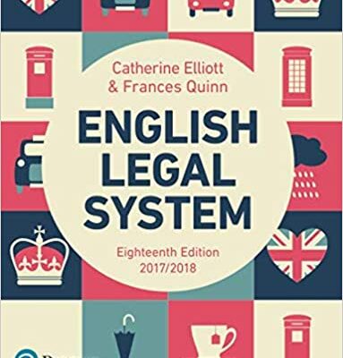 خرید و دانلود نسخه کامل کتاب English Legal System (18th Edition 2017/2018) –  Pdf