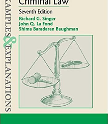 خرید و دانلود نسخه کامل کتاب Examples & Explanations for Criminal Law (7th Edition) –  +  pdf