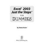 خرید و دانلود نسخه کامل کتاب Excel 2003 Just the Steps For Dummies (For Dummies (Computer Tech))