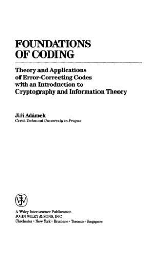 خرید و دانلود نسخه کامل کتاب Foundations of coding: theory and applications of error-correcting codes_686270c1d485f.jpeg خرید و دانلود نسخه کامل کتاب Foundations of coding: theory and applications of error-correcting codes