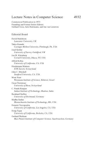 خرید و دانلود نسخه کامل کتاب Foundations of Information and Knowledge Systems: 5th International Symposium, FoIKS 2008, Pisa, Italy, February 11-15, 2008. Proceedings_6860421983685.jpeg خرید و دانلود نسخه کامل کتاب Foundations of Information and Knowledge Systems: 5th International Symposium, FoIKS 2008, Pisa, Italy, February 11-15, 2008. Proceedings