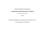 خرید و دانلود نسخه کامل کتاب Fundamentals of Microelectronics Solutions Manual