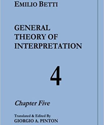 خرید و دانلود نسخه کامل کتاب General Theory of Interpretation: Chapter Five (Vol. 4) –  +  Pdf