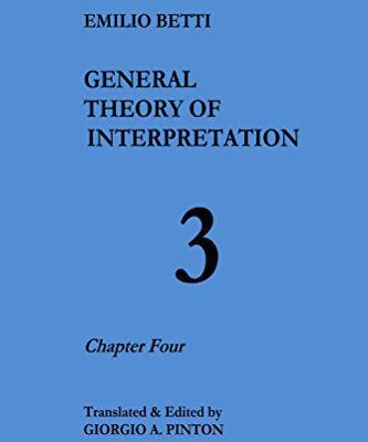خرید و دانلود نسخه کامل کتاب General Theory of Interpretation: Chapter Four (vpl 3) –  +  Pdf