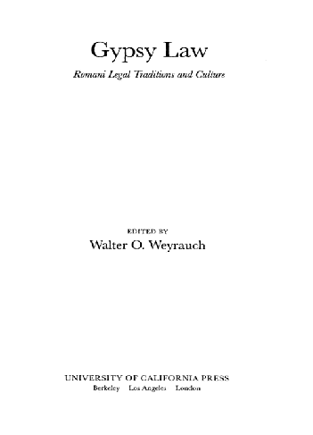 خرید و دانلود نسخه کامل کتاب Gypsy Law: Romani Legal Traditions and Culture BY Weyrauch – Pdf_683ebdba79cc7.png خرید و دانلود نسخه کامل کتاب Gypsy Law: Romani Legal Traditions and Culture BY Weyrauch – Pdf