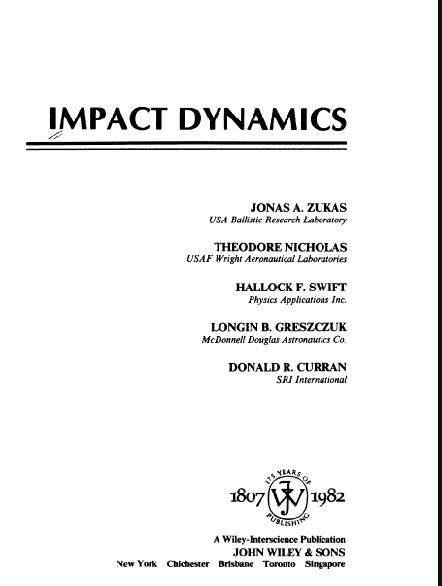 خرید و دانلود نسخه کامل کتاب Impact Dynamics BY Zukas – Pdf_683eba066f645.png خرید و دانلود نسخه کامل کتاب Impact Dynamics BY Zukas – Pdf