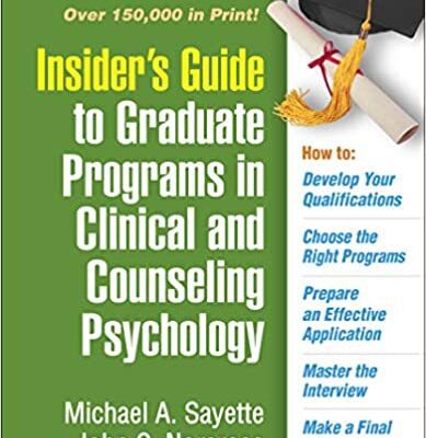 خرید و دانلود نسخه کامل کتاب Insider’s Guide to Graduate Programs in Clinical and Counseling Psychology: 2020/2021 Edition –  Pdf