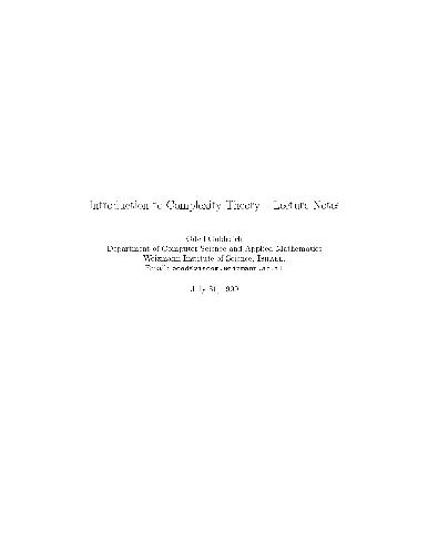 خرید و دانلود نسخه کامل کتاب Introduction to complexity theory, lecture notes_6861456a7c751.jpeg خرید و دانلود نسخه کامل کتاب Introduction to complexity theory, lecture notes