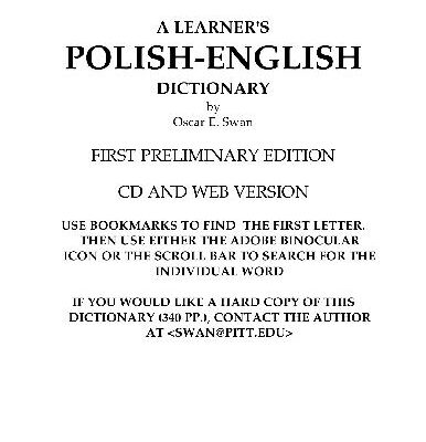 خرید و دانلود نسخه کامل کتاب Learner’s Polish-English dictionary –  PDF