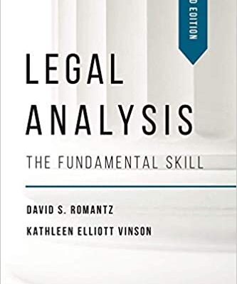 خرید و دانلود نسخه کامل کتاب Legal Analysis: The Fundamental Skill, (3rd Edition) –  +  pdf