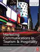 خرید و دانلود نسخه کامل کتاب Marketing communications in tourism and hospitality : concepts, strategies and cases –  PDF