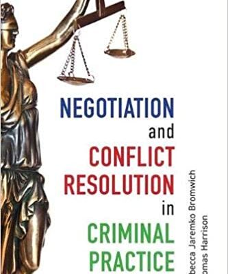 خرید و دانلود نسخه کامل کتاب Negotiation and Conflict Resolution in Criminal Practice:  A Handbook –  PDF