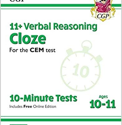 خرید و دانلود نسخه کامل کتاب New 11+ CEM 10-Minute Tests: Verbal Reasoning Cloze – Ages 10-11 Book 2 (with Online Edition) (CGP 11+ CEM) – PDF