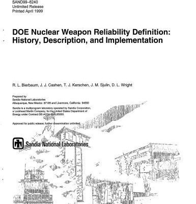 خرید و دانلود نسخه کامل کتاب Nuclear Weapon Reliability Definition –  PDF