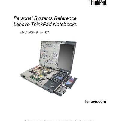خرید و دانلود نسخه کامل کتاب Personal Systems Reference: Lenovo ThinkPad Notebooks – March 2008, Version 337