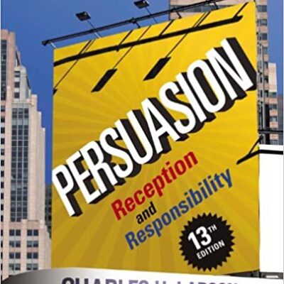 خرید و دانلود نسخه کامل کتاب Persuasion: Reception and Responsibility (13th Edition) –  Pdf