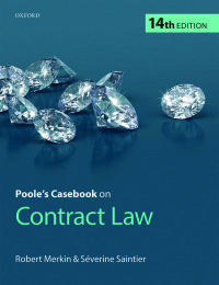 خرید و دانلود نسخه کامل کتاب Poole’s Casebook on Contract Law (14th Edition) –  +  Pdf