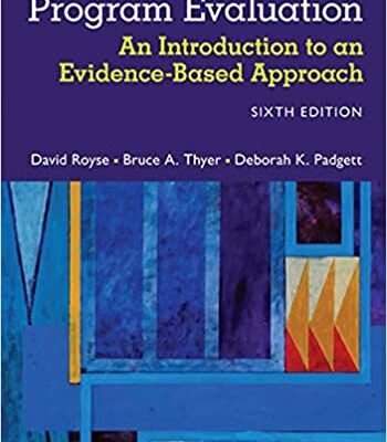 خرید و دانلود نسخه کامل کتاب Program Evaluation: An Introduction to an Evidence-Based Approach (6th Edition) –  PDF