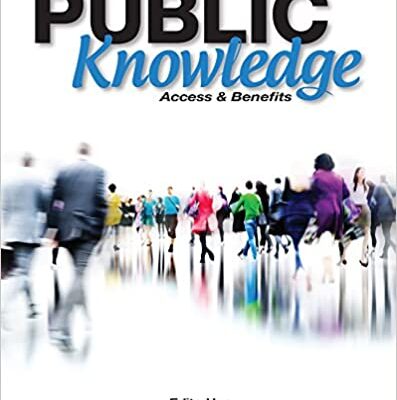 خرید و دانلود نسخه کامل کتاب Public Knowledge: Access and Benefits [2016] –  PDF