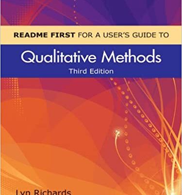 خرید و دانلود نسخه کامل کتاب README FIRST for a User′s Guide to Qualitative Methods (3rd Edition) –  +  pdf