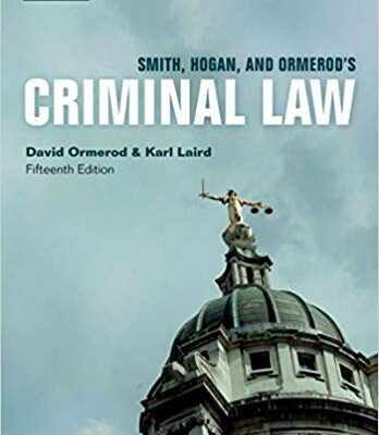خرید و دانلود نسخه کامل کتاب Smith, Hogan, & Ormerod’s Criminal Law