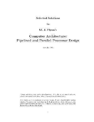 خرید و دانلود نسخه کامل کتاب Solutions manual to Computer Architecture Pipelined and Parallel Processor Design_686153e4b53fd.jpeg خرید و دانلود نسخه کامل کتاب Solutions manual to Computer Architecture Pipelined and Parallel Processor Design