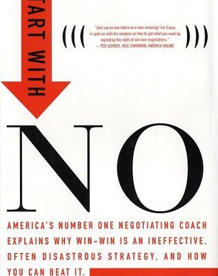 خرید و دانلود نسخه کامل کتاب Start with no: the negotiating tools that the pros don’t want you to know – PDF