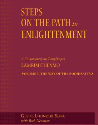 خرید و دانلود نسخه کامل کتاب Steps on the Path to Enlightenment: A Commentary on Tsongkhapa’s Lamrim Chenmo, Volume 3: The Way of the Bodhisattva –  PDF