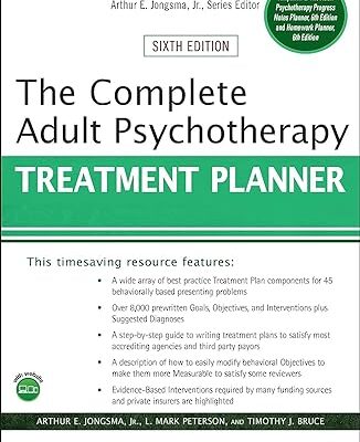 خرید و دانلود نسخه کامل کتاب The Complete Adult Psychotherapy Treatment Planner (6th Edition) –  Pdf