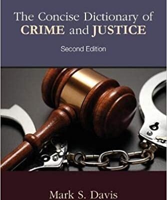 خرید و دانلود نسخه کامل کتاب The Concise Dictionary of Crime and Justice Second Edition –  +  PDF