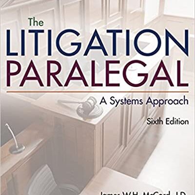 خرید و دانلود نسخه کامل کتاب The Litigation Paralegal: A Systems Approach (6th Edition) –  Pdf