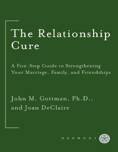 خرید و دانلود نسخه کامل کتاب The Relationship Cure: A 5 Step Guide to Strengthening Your Marriage, Family, and Friendships –  +  PDF