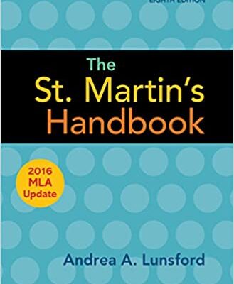 خرید و دانلود نسخه کامل کتاب The St. Martin’s Handbook with 2016 MLA Update (8th Edition) –  +  pdf