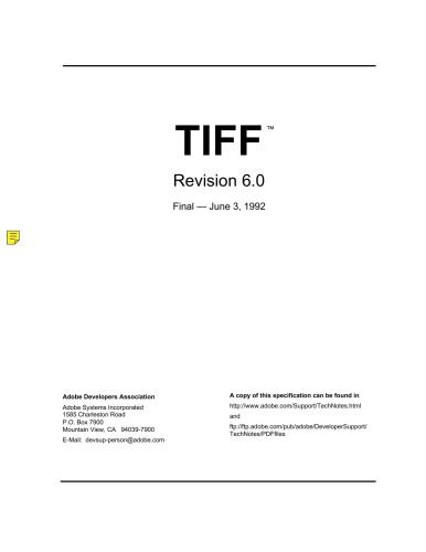خرید و دانلود نسخه کامل کتاب TIFF Image Format Specification_68621e706fd10.jpeg خرید و دانلود نسخه کامل کتاب TIFF Image Format Specification