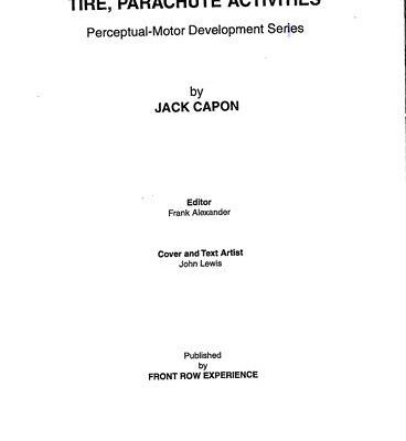 خرید و دانلود نسخه کامل کتاب Tire, Parachute Activities (Perceptual-Motor Development Series) –  Pdf