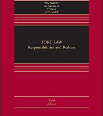 خرید و دانلود نسخه کامل کتاب Tort Law: Responsibilities and Redress (Aspen Casebook Series) (5th Edition) –  +  pdf