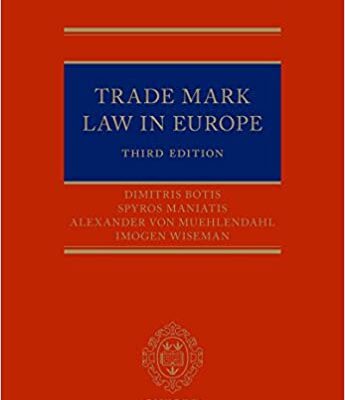خرید و دانلود نسخه کامل کتاب Trade Mark Law in Europe (3rd Edition) –  Pdf