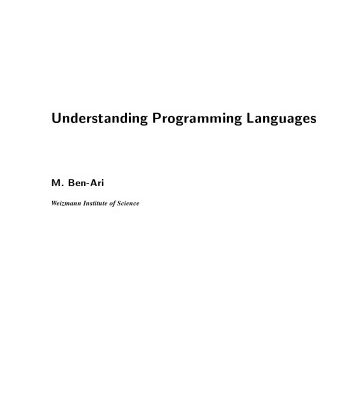 خرید و دانلود نسخه کامل کتاب Understanding Programming Languages