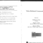 خرید و دانلود نسخه کامل کتاب Video-mediated Communication (Computers, Cognition, and Work)