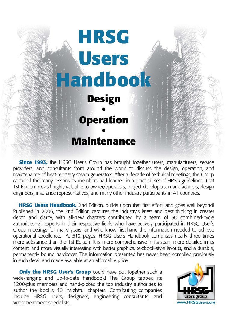 خرید و دانلود نسخه کامل کتاب Hrsg Users Handbook Design, Operation, Maintenance خرید و دانلود نسخه کامل کتاب Hrsg Users Handbook Design, Operation, Maintenance