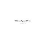 خرید و دانلود نسخه کامل کتاب 100 Linux Tips and Tricks