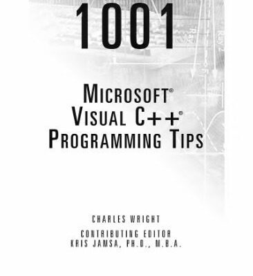 خرید و دانلود نسخه کامل کتاب 1002 Visual C++ Programming Tips