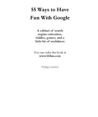 خرید و دانلود نسخه کامل کتاب 55 Ways To Have Fun With Google