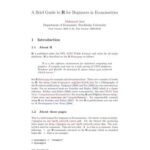 خرید و دانلود نسخه کامل کتاب A Brief Guide to R for Beginners in Econometrics