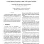 خرید و دانلود نسخه کامل کتاب A Game-Theoretic Formulation of Multi-Agent Resource Allocation