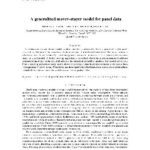 خرید و دانلود نسخه کامل کتاب A generalized moverstayer model for panel data