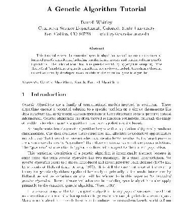 خرید و دانلود نسخه کامل کتاب A Genetic Algorithm Tutorial [jnl article]