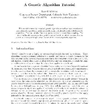 خرید و دانلود نسخه کامل کتاب A genetic algorithm tutorial