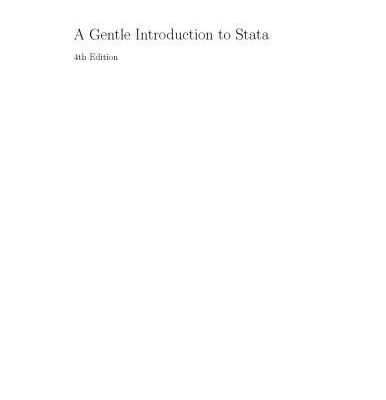 خرید و دانلود نسخه کامل کتاب A Gentle Introduction to Stata, Fourth Edition